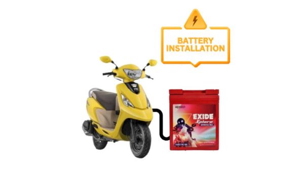 Two wheeler battery installation service